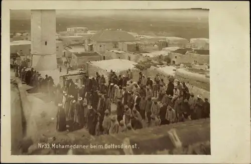 Foto Ak Mohammedaner beim Gottesdienst