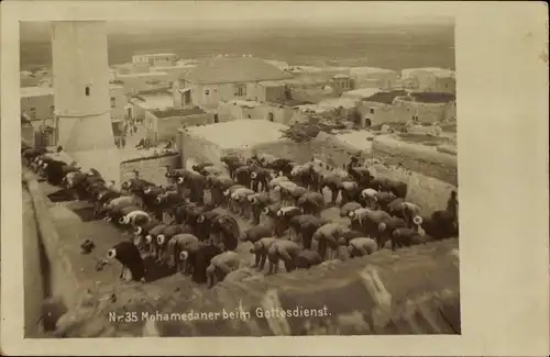 Foto Ak Mohammedaner beim Gottesdienst