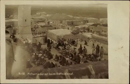 Foto Ak Mohammedaner beim Gottesdienst