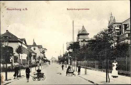 Ak Naumburg an der Saale, Schönburgerstraße