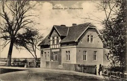 Ak Peitz in der Niederlausitz, Gasthaus zur Maustmühle