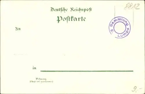 Litho Seifhennersdorf in der Oberlausitz Sachsen, Kirche, Schule, Bahnhof, Totalansicht