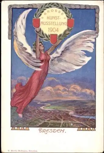 Ak Dresden, Große Kunstausstellung 1904