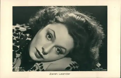 Ak Schauspielerin Zarah Leander, Portrait