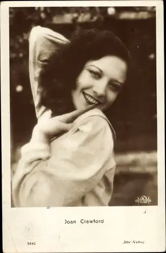 Ak Schauspielerin Joan Crawford, Portrait