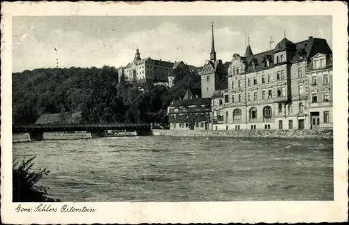 Ak Untermhaus Gera in Thüringen, Schloss Osterstein, Brücke, Kirche