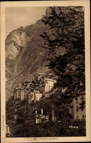 Ak Touet de Beuil Alpes Maritimes, Gesamtansicht einer Ecke der Stadt