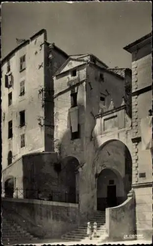 Ak Menton Alpes Maritimes, alte Veranda, Kirchenterrasse