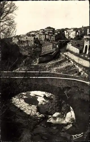 Ak Tourettes-sur-Loup Alpes-Maritimes, Gesamtansicht