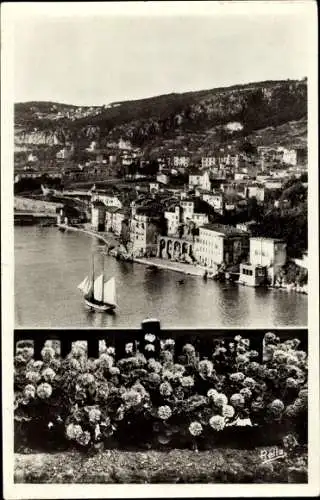 Ak Villefranche sur Mer Alpes Maritimes, Gesamtansicht