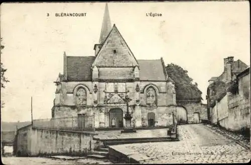 Ak Blérancourt Aisne, Kirche