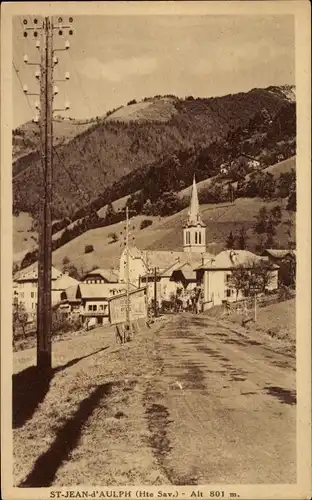 Ak St-Jean-d'Aulph Haute-Savoie, Kirche