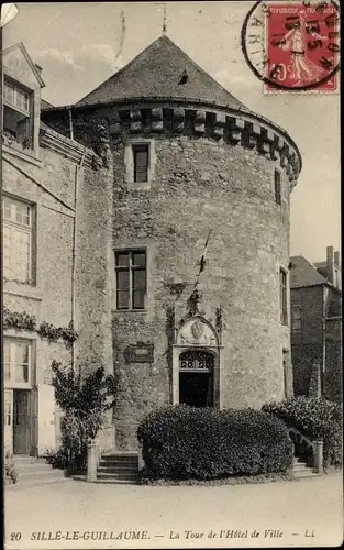Ak Sillé le Guillaume Sarthe, Rathausturm