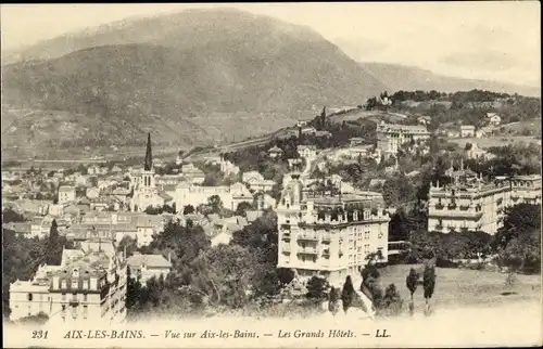 Ak Aix les Bains Savoie, Gesamtansicht