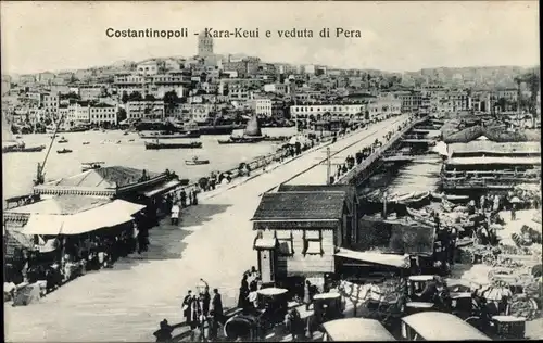 Ak Konstantinopel Istanbul Türkei, Kara-Keui e veduta di Pera