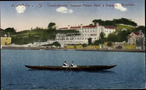 Ak Konstantinopel Istanbul Türkei, Bosporus, Summer Palace Hotel eine Therapie