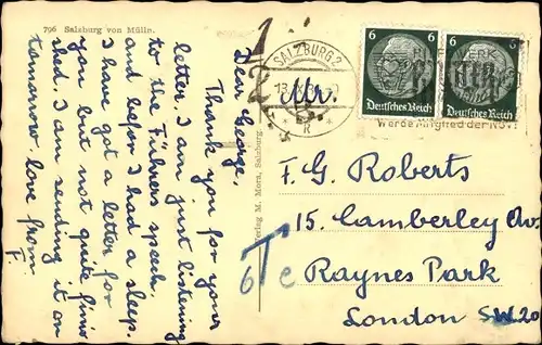 Ak Salzburg in Österreich, Teilansicht von Mülln aus