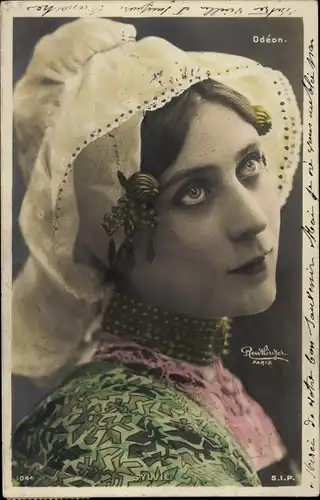 Ak Variete Künstlerin Sylvie, Odeon, Portrait