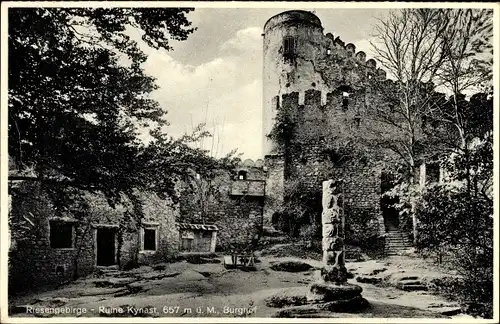 Ak Sobieszów Hermsdorf Kynast  Jelenia Góra Hirschberg im Riesengebirge, Zamek Chojnik, Burg Kynast