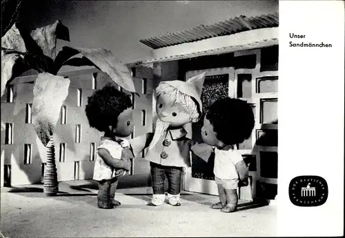 Ak Unser Sandmännchen, Sandmann, DDR Kinderfernsehen, Afrika, S 60/66