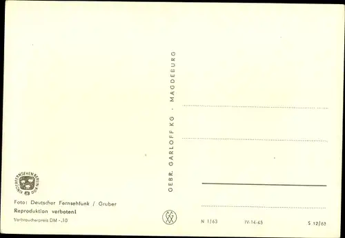 Ak Unser Sandmännchen, Sandmann, DDR Kinderfernsehen, Hubschrauber