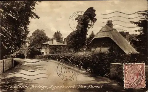 Ak Lyndhurst New Forest Hampshire England, Foxlease Bridge