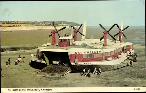 Ak Ramsgate Kent England, Internationaler Hoverport, Hoverlloyd