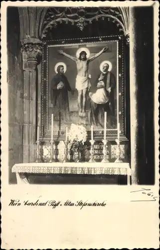 Ak Wien 1 Innere Stadt, Stephanskirche, Kardinal Piffl Altar