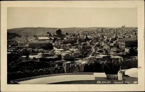 Ak Jerusalem Israel, Gesamtansicht