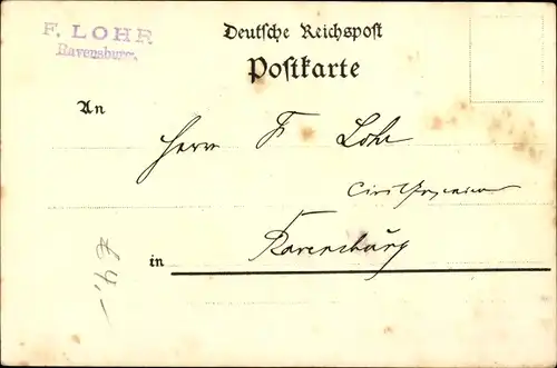 Litho Konstanz am Bodensee, Inneres Schnetzthor