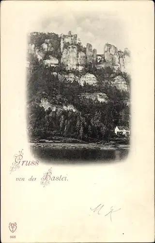 Ak Lohmen Sächsische Schweiz, Bastei