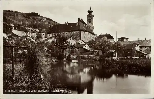 Ak Eichstätt in Oberbayern, Altmühl, St. Walburg
