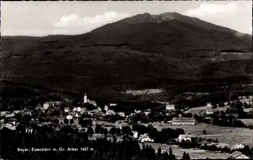 Ak Bayerisch Eisenstein in Niederbayern, Panorama, Großer Arber