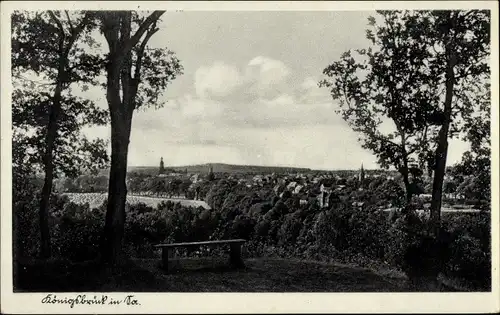 Ak Königsbrück in der Oberlausitz, Ortsansicht