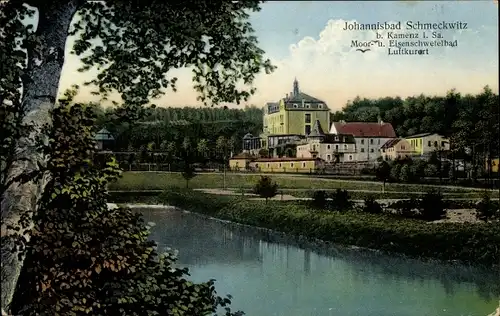 Ak Johannisbad Schmeckwitz Räckelwitz Oberlausitz, Moor- und Eisenschwefelbad