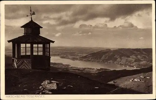 Ak Tegernsee in Oberbayern, Hirschberg, Hirschberggebiet, Hirschberggipfel