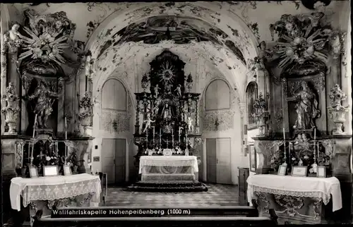 Ak Hohenpeißenberg Peißenberg Oberbayern, Wallfahrtskapelle, Altar