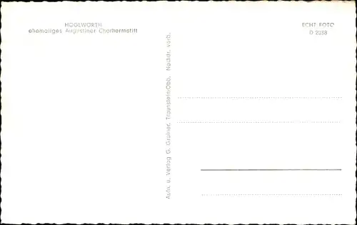Ak Höglwörth Anger im Rupertiwinkel Oberbayern, ehemaliges Augustiner Chorherrnstift