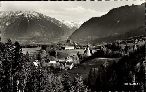 Ak Höglwörth Anger im Rupertiwinkel Oberbayern, Ortsansicht, Anger, Untersberg, Brett, Fagstein