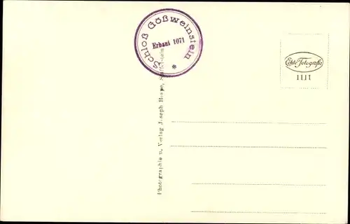 Ak Gößweinstein in Oberfranken, Wallfahrtskirche