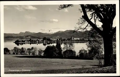 Ak Fraueninsel Chiemsee Oberbayern, Panorama