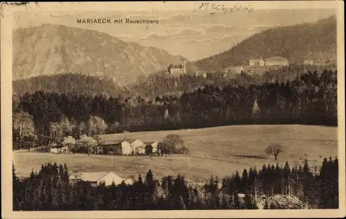 Ak Siegsdorf in Oberbayern, Kloster Maria Eck, Panorama, Rauschberg