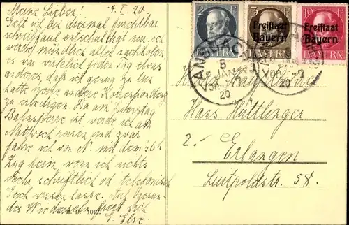 Ak Ansbach in Mittelfranken Bayern, Hofgarten