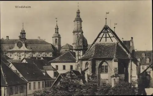 Ak Bad Windsheim in Mittelfranken, Teilansicht