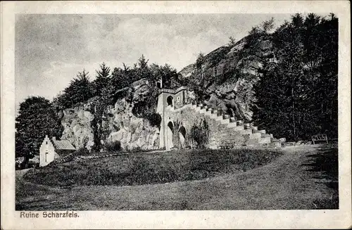 Ak Bad Lauterberg im Harz, Ruine Scharzfels