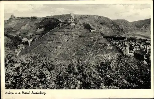 Ak Cobern Kobern Gondorf an der Mosel, Niederburg