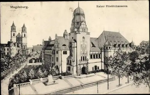 Ak Magdeburg an der Elbe, Kaiser Friedrich Museum