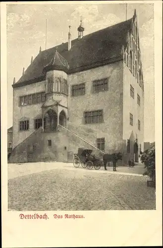 Ak Dettelbach am Main Unterfranken, Rathaus