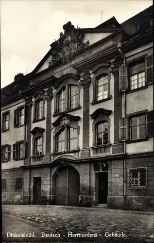 Ak Dinkelsbühl in Mittelfranken, Deutsch-Herrnordens Gebäude