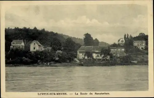 Ak Lustin Profondeville Wallonien Namur, La Route du Sanatorium